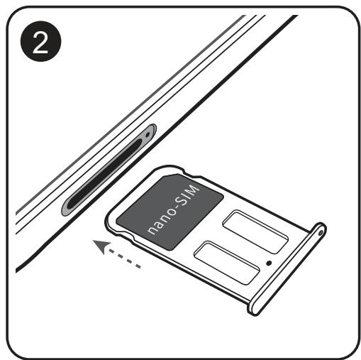 HUAWEI P20 TWILIGHT - Insertion des cartes - 2