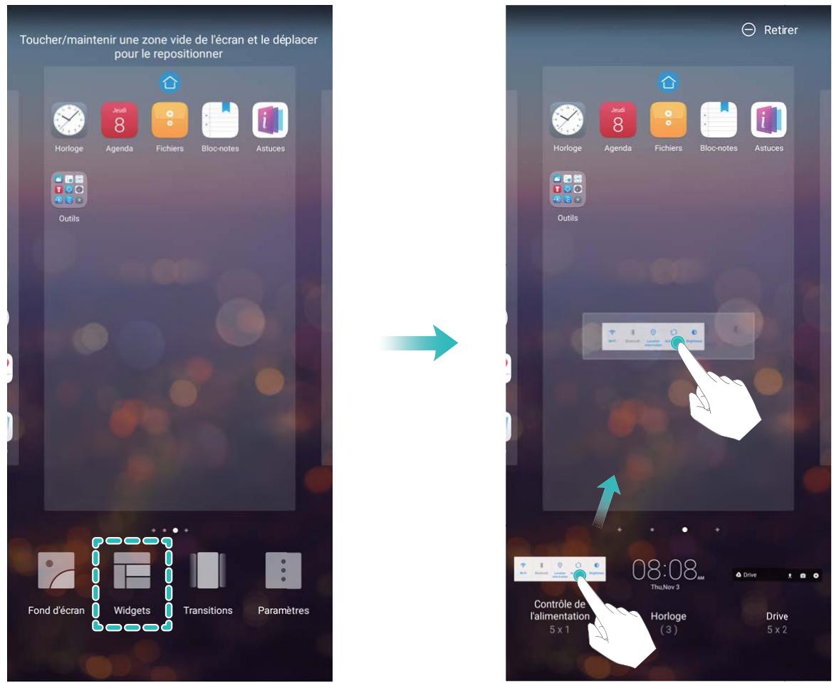 HUAWEI P20 TWILIGHT - Gestion des widgets de votre écran d'accueil - 1