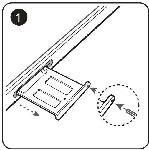 HUAWEI P20 TWILIGHT - Insertion des cartes - 1