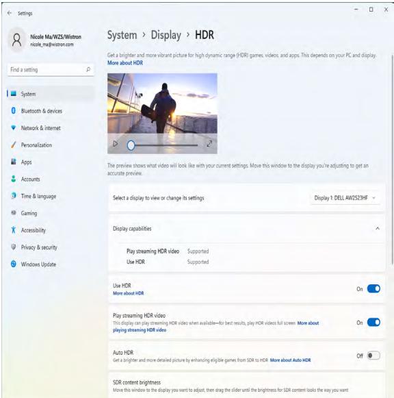 DARTY 36DARRYDELLECRANAW2523HFB - Ouvrir Auto HDR sous Windows 11 - 3