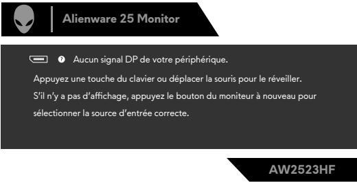 DARTY 36DARRYDELLECRANAW2523HFB - REMARQUE: Le message qui s'affiche sur le moniteur varie selon le type de cable d'entrée utilisé. - 5