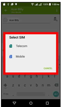ACER LiQUiD Z630S BRG - Selectionner quelle SIM utiliser lors de l'envoi d'un SMS - 2