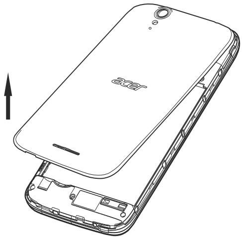 ACER LiQUiD Z630S BRG - Installer une carte SIM ou une carte microSD - 1