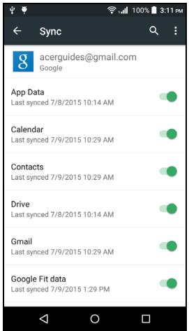 ACER LiQUiD Z630S BRG - Synchronisation - 1