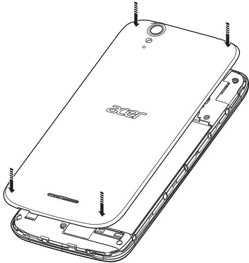 ACER LiQUiD Z630S BRG - Installer une carte SIM ou une carte microSD - 4