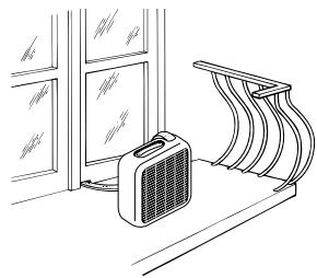 DELONGHI PAC F300 ECO - POSITIONNEMENT DE L'UNITE EXTERNE - 1