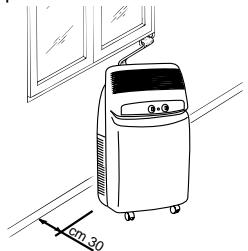 DELONGHI PAC F300 ECO - POSITIONNEMENT DE LA GAIN DE RACCORDEMENT - 2