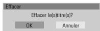 DAEWOO DFX4502S - Effacement d'un Titre - 3