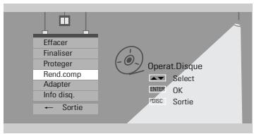 DAEWOO DFX4502S - Rendre compatible un disque (DVD±RW) - 1