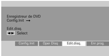 DAEWOO DFX4502S - Présentation du Menu de Configuration - 2