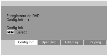 DAEWOO DFX4502S - Présentation du Menu de Configuration - 1