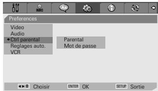 DAEWOO DFX4502S - Réglage du Niveau de Contrôle Parental - 1
