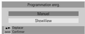 DAEWOO DFX4502S - Programmation d'un enregistrement à partir de l'écran de programmation manuelle - 2