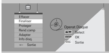 DAEWOO DFX4502S - Finalisation d'un disque (DVD±R, DVD-RW) - 1