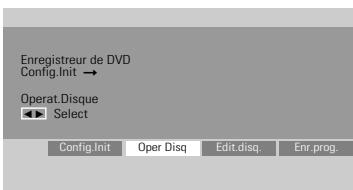 DAEWOO DFX4502S - Passez d'abord en mode Operat.Disque (Utilisation disques). - 1