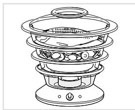 SEB VC4002VITAMIN - Placez les grilles amovibles - 5