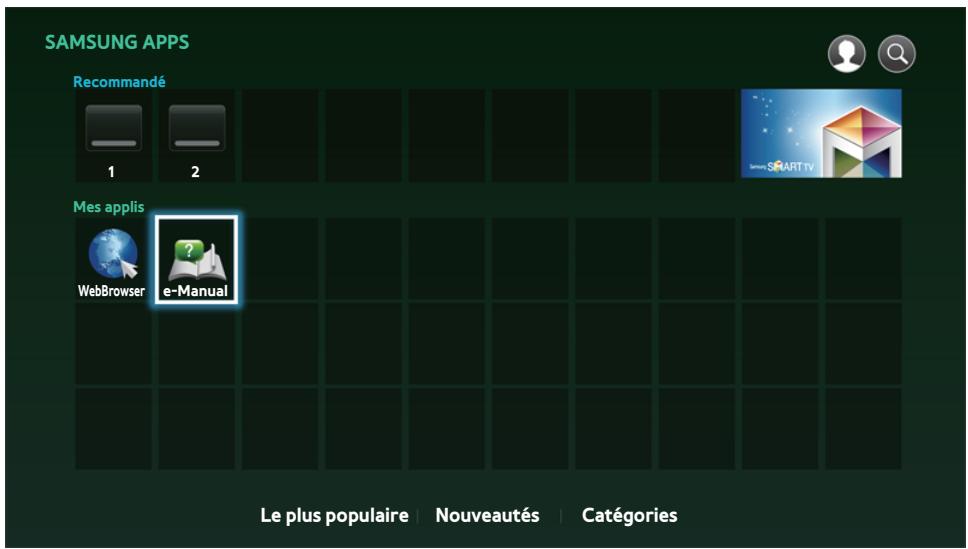SAMSUNG BDH8900 - L'écran Samsung Apps d'un coup d'œil - 1