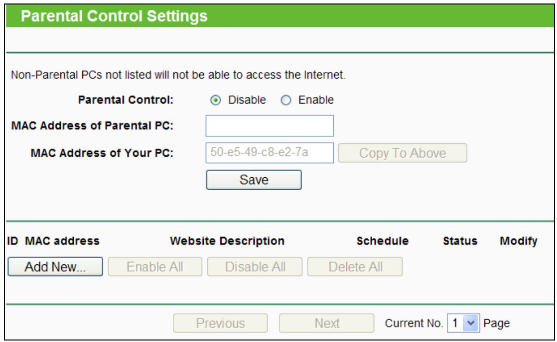 TP-LINK TL-WR841N - Parental Control - 1