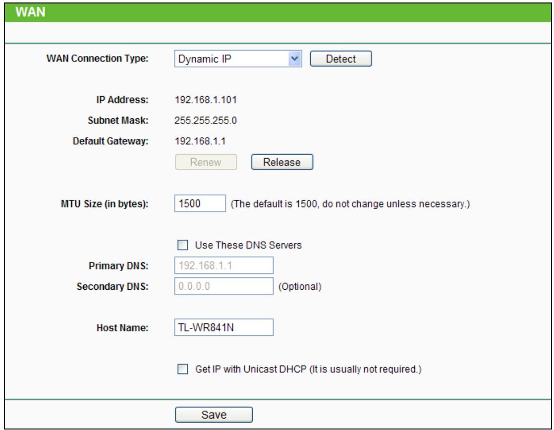 TP-LINK TL-WR841N - WAN - 1