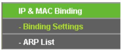 TP-LINK TL-WR841N - IP &amp; MAC Binding - 1