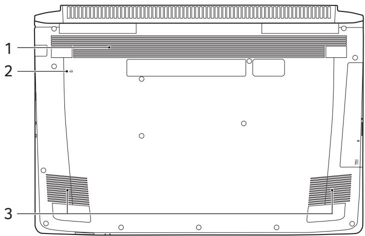 ACER Aspire V 17 Nitro - Vue de la base - 1