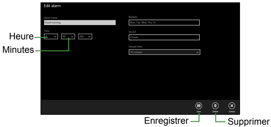 ACER Aspire V 17 Nitro - Comment puis-je configurer l'alarme ? - 1