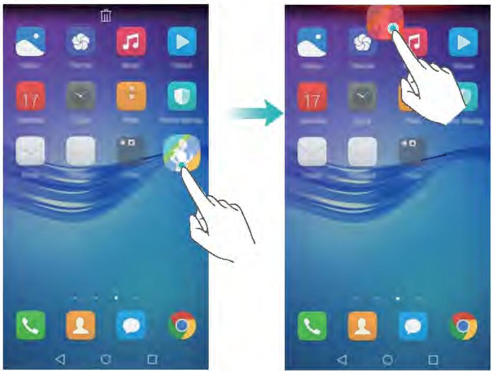 HUAWEI 6 2017 GRiScopic - Supprimer un widget ou une icône - 1