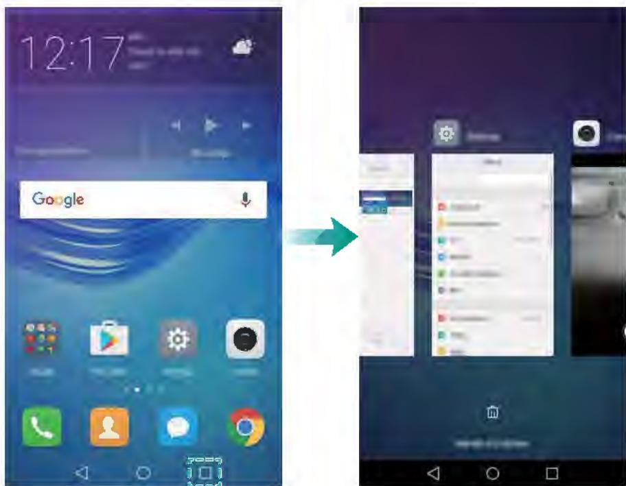 HUAWEI 6 2017 GRiScopic - Affichage des applications récemment utilisées - 1
