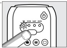 PHILIPS RU545 - Sélection de l'appareil (selecteur de mode) - 1