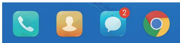 HUAWEI 6 PRO 2017 ARGENT - Afficher ou masquer les badges de notification - 1