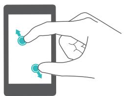 HUAWEI 6 PRO 2017 ARGENT - Gestes d'écran de base - 6