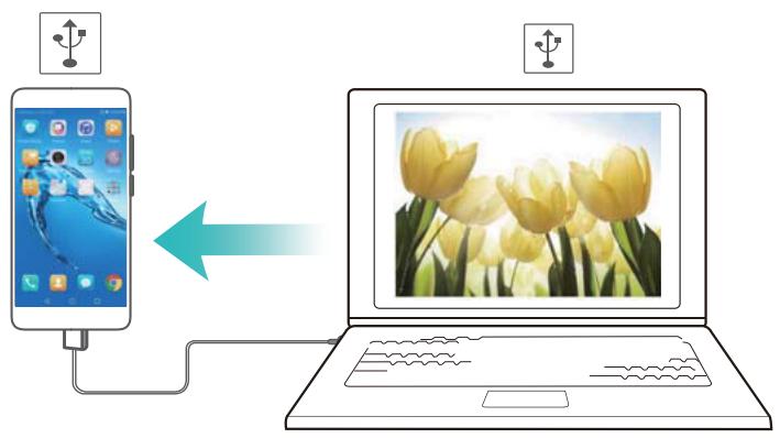 HUAWEI 6 PRO 2017 ARGENT - Utiliser le partage de connexion USB - 1