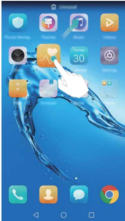 HUAWEI 6 PRO 2017 ARGENT - Supprimer des applications de l'écran d'accueil - 1