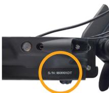 DUALTRON Thunder - Emplacement du numero de série - 1