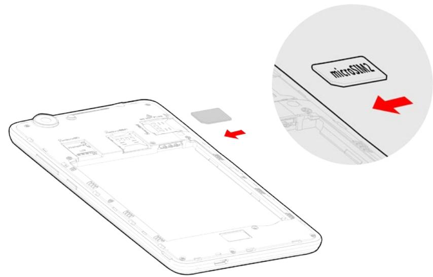 TOMTOM PULP FAB 4G CHOCO - - Insertion des cartes SIM - 3