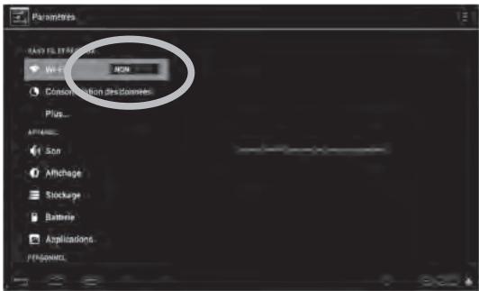 LEXIBOOK MASTERV2 3CARD - Comment activer la fonction Wi-Fi de la tablette - 4