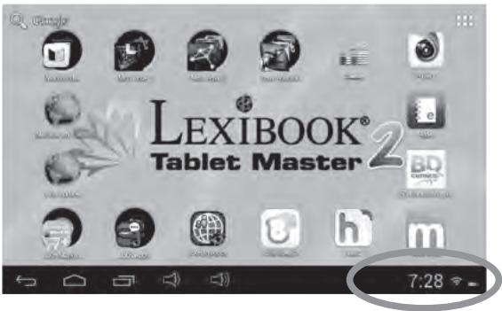 LEXIBOOK MASTERV2 3CARD - Comment activer la fonction Wi-Fi de la tablette - 1