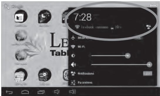LEXIBOOK MASTERV2 3CARD - Comment activer la fonction Wi-Fi de la tablette - 2