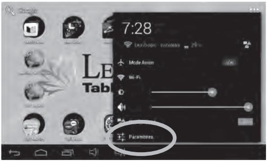 LEXIBOOK MASTERV2 3CARD - Comment activer la fonction Wi-Fi de la tablette - 3