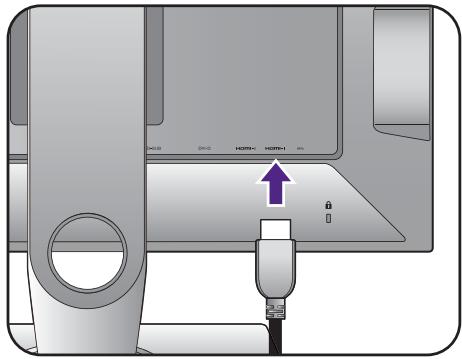 BENO XL2730Z - Connectez le S Switch au moniteur. - 1