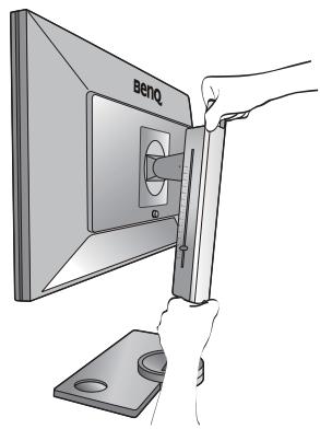 BENO XL2730Z - Fixez la base du moniteur. - 9