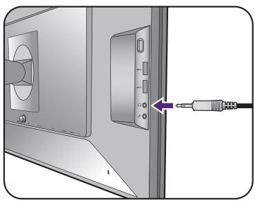 BENO XL2730Z - Utiliser le crochet du casque. - 3