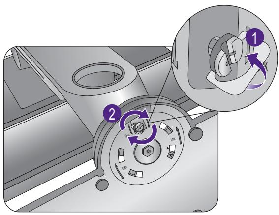 BENO XL2730Z - Fixez la base du moniteur. - 6