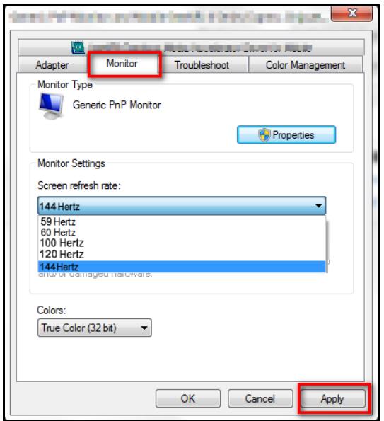 BENO XL2730Z - Configuration initiale pour les jours - 3
