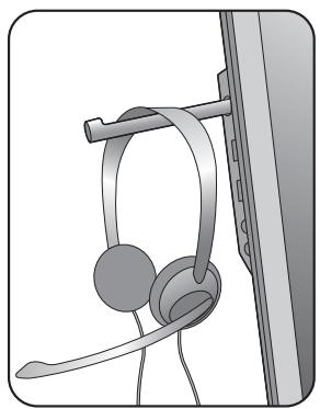 BENO XL2730Z - Utiliser le crochet du casque. - 5