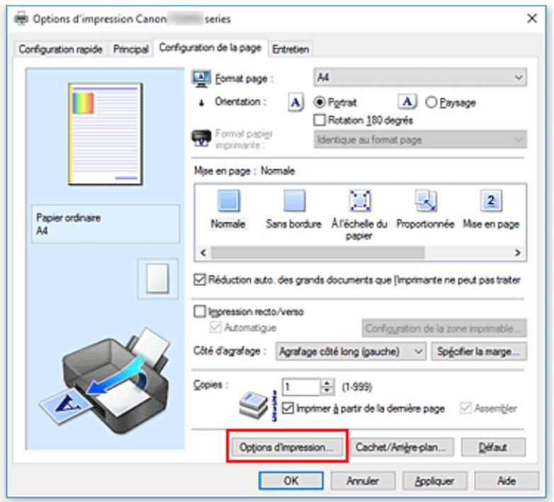 CANON TS8151 - Changement des options d'impression - 1
