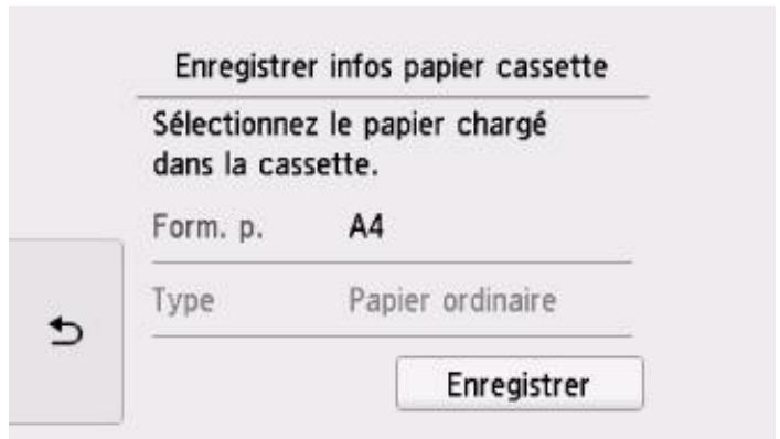 CANON TS8151 - Après le chargement du papier : - 4
