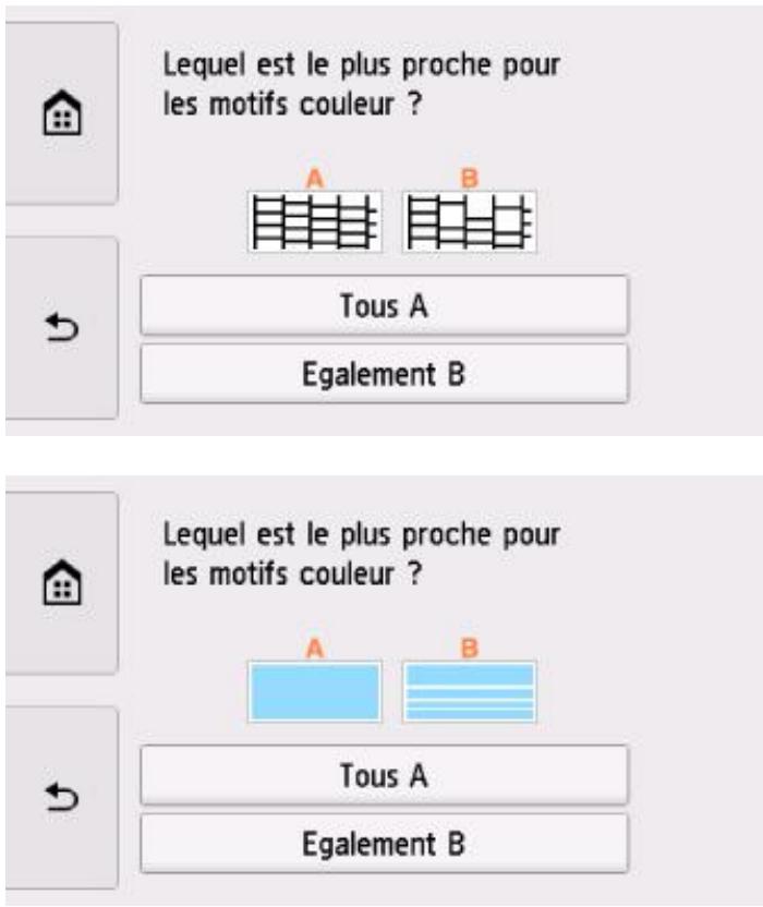 CANON TS8151 - Examen du motif de vérification des buses - 2