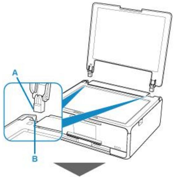 CANON TS8151 - Fixation du capot du scanner : - 1