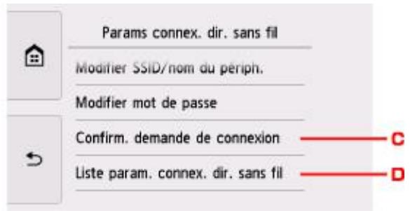CANON TS8151 - Paramètres périphérique. - 2